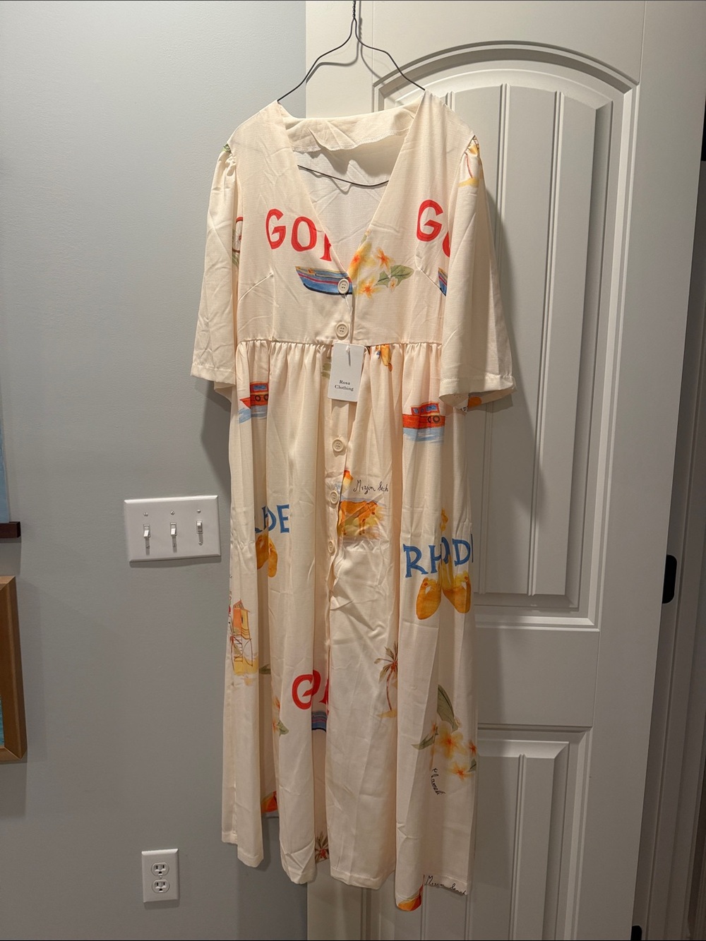 Vacation print dress